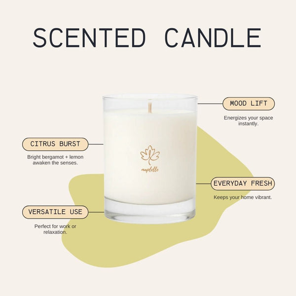 Canadian Candle Bergamot & Lemon – Bougie Bergamote & Citron Fait au Canada
