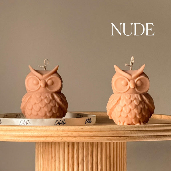 Mini Owl Soy Candle — Mini Bougie de Soja Hibou