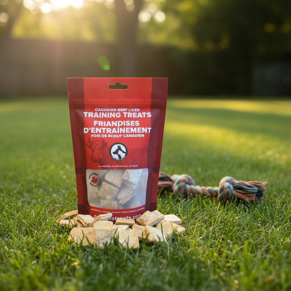 Canadian Beef Liver Training Treats 170g — Gâteries d'Entraînement au Foie de Bœuf Canadien 170g