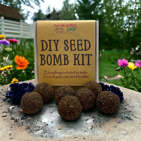 Seed Bomb DIY Kit - Create Your Own Green Oasis - Canadian Wildflower — Trousse DIY Bombes de Graines - Créez Votre Oasis Verte - Fleurs Sauvages Canadiennes