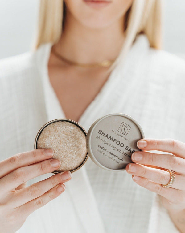 Cedar + Patchouli Shampoo Bar — Barre Shampoing Cèdre + Patchouli