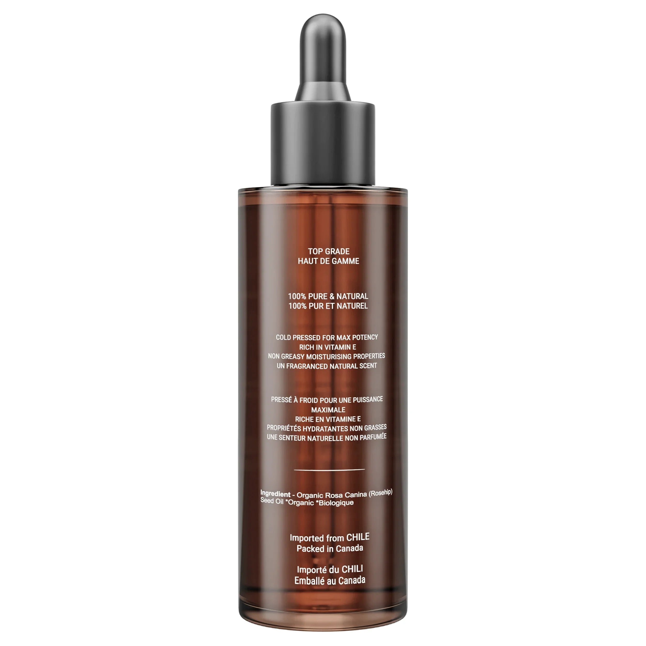 Canadian Grace 100% Organic Rosehip Oil — Huile de Rosier Muscat Biologique 100 % Canadian Grace