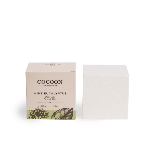 Canadian Mint Eucalyptus Bath Cube - Cube de Bain Menthe Eucalyptus Fait au Canada