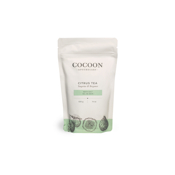 Canadian Citrus Tea Bath Salts - Sels de Bain Thé Agrumes Fait au Canada