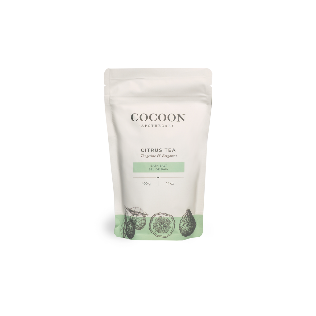 Canadian Citrus Tea Bath Salts - Sels de Bain Thé Agrumes Fait au Canada