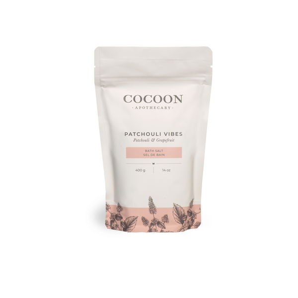 Canadian Patchouli Vibes Bath Salts - Sels de Bain Patchouli Fait au Canada