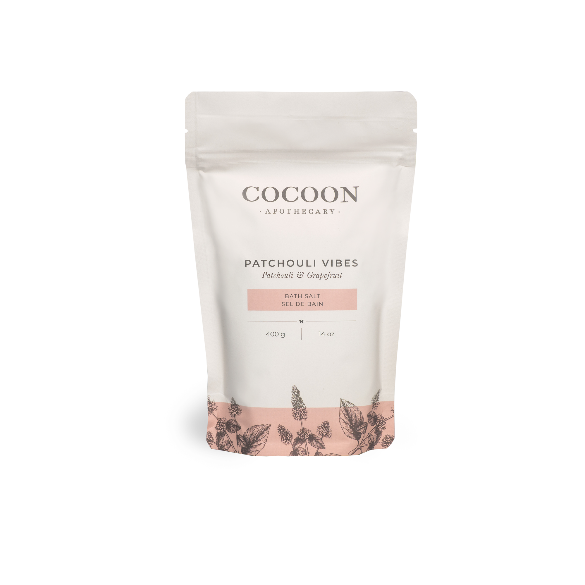 Canadian Patchouli Vibes Bath Salts - Sels de Bain Patchouli Fait au Canada