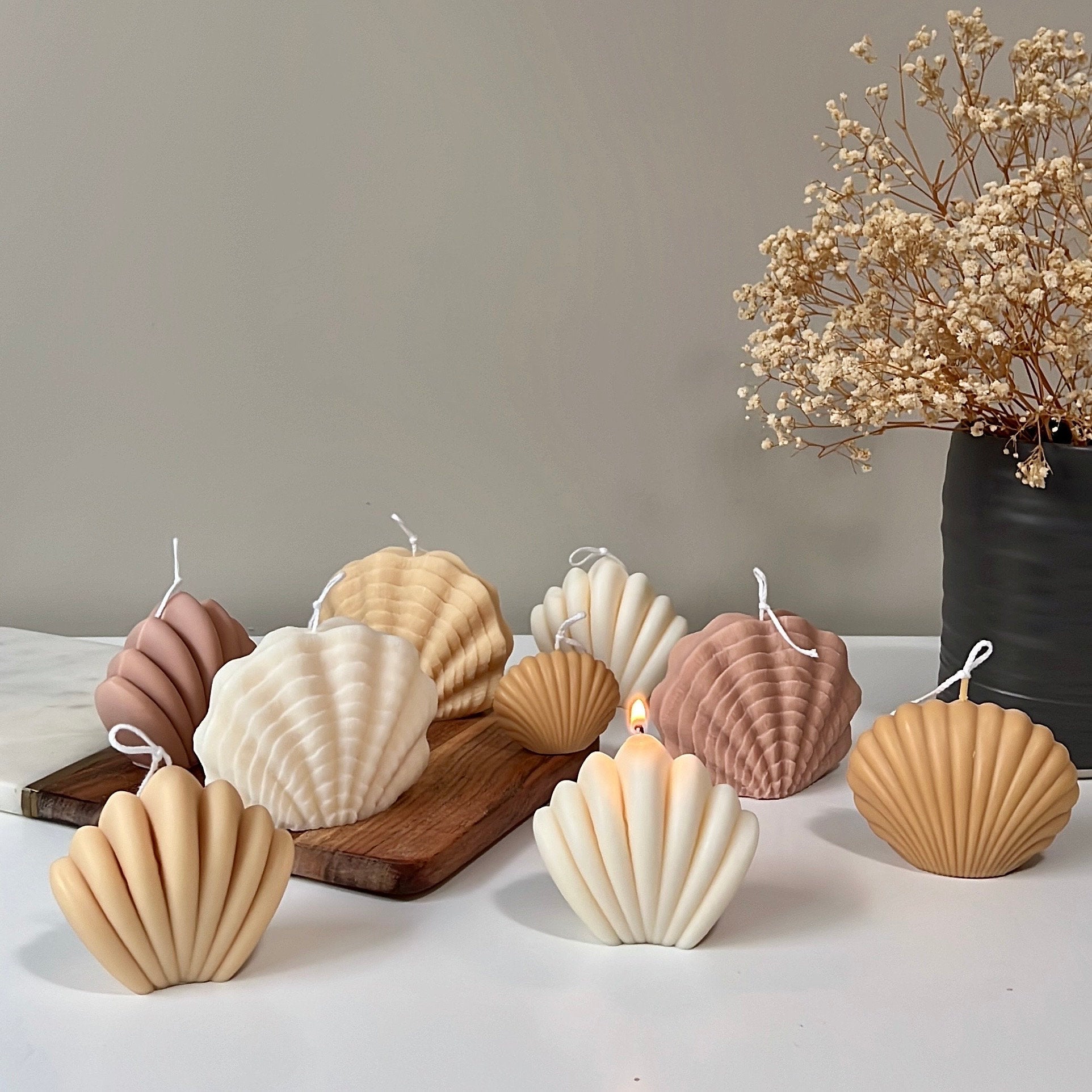 Scallop Shell Soy Candle — Bougie de Soja Coquille Saint-Jacques