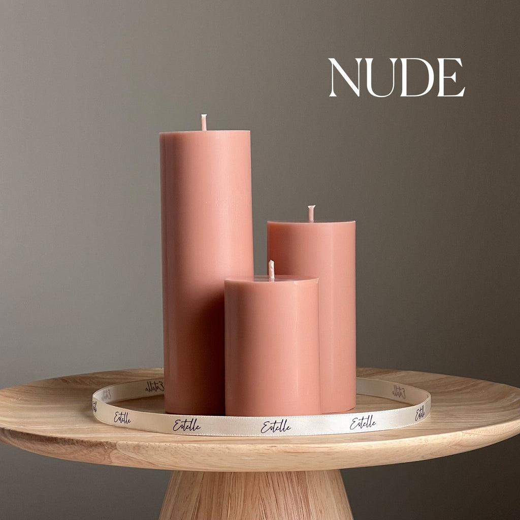 Small Classic Pillar Soy Candle — Petite Bougie Pilier Classique en Soja