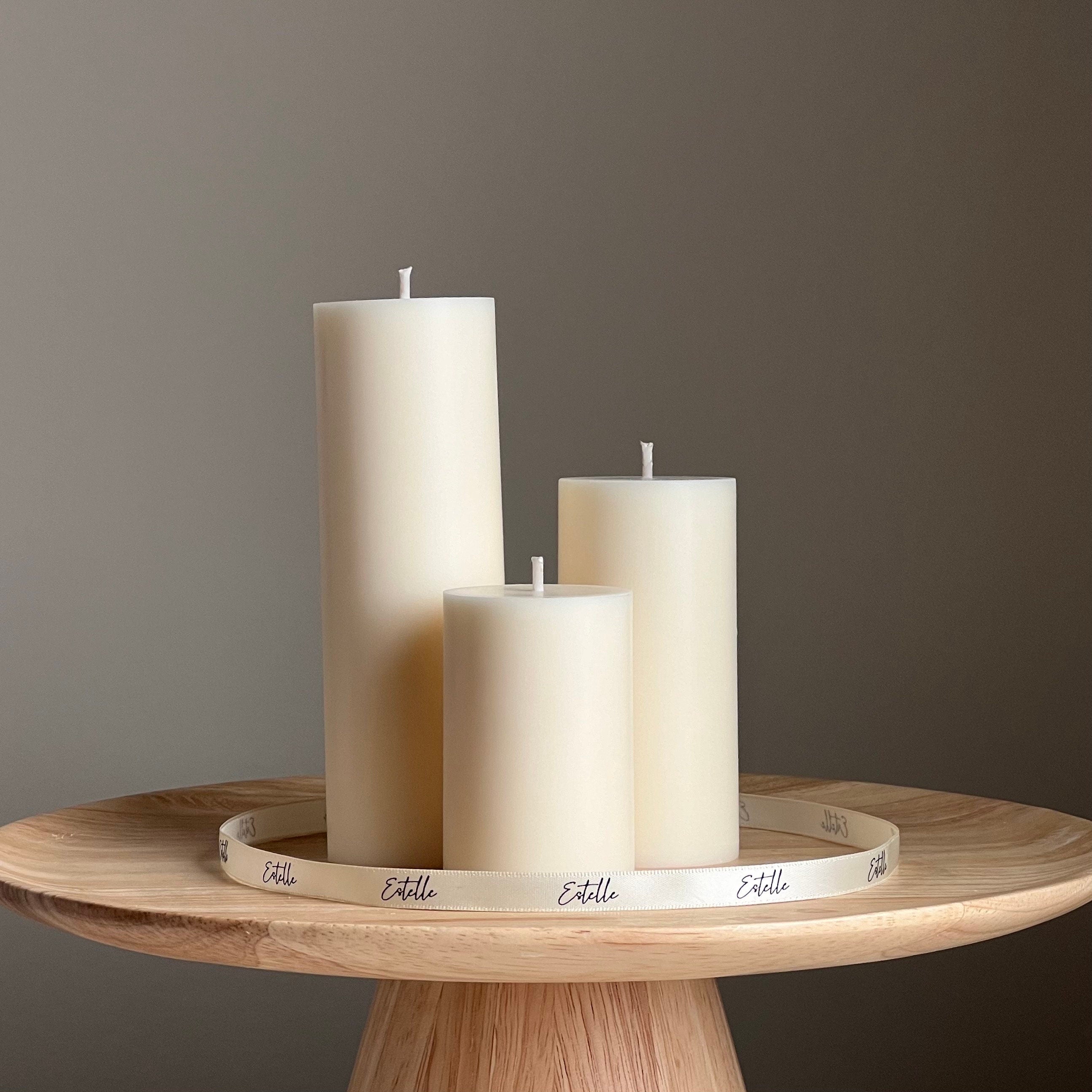 Small Classic Pillar Soy Candle — Petite Bougie Pilier Classique en Soja