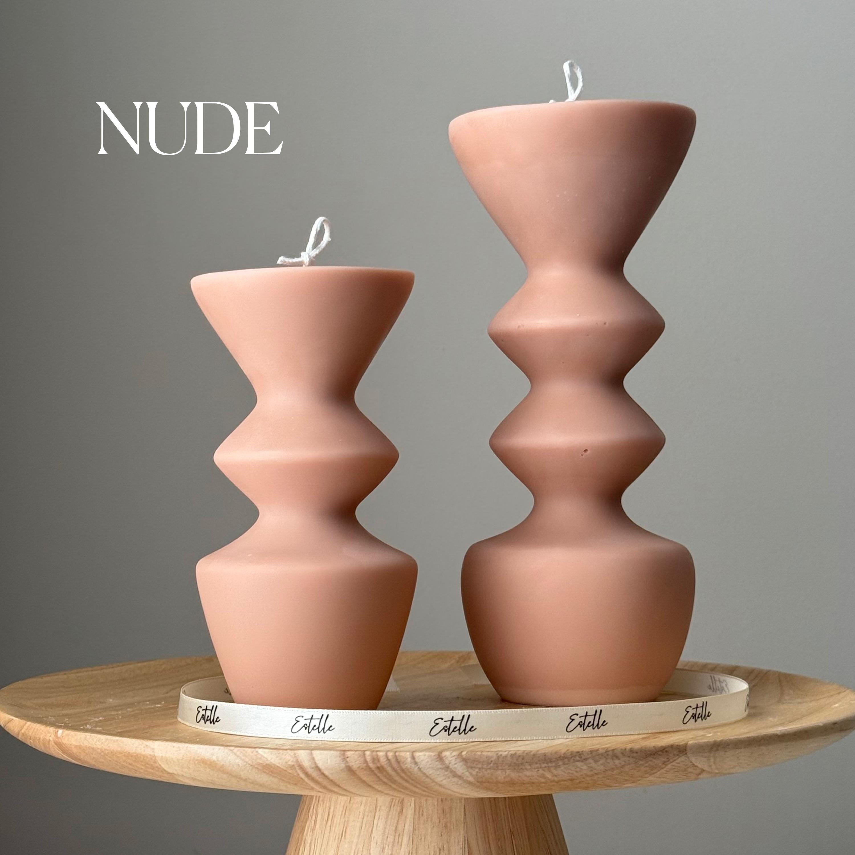 Vase Pillar Soy Candle Duo — Duo de Bougies Pilier de Soja Vase
