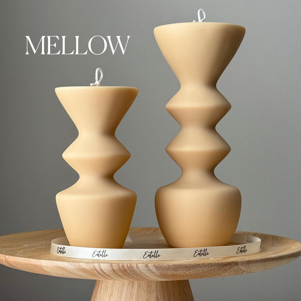 Vase Pillar Soy Candle Duo — Duo de Bougies Pilier de Soja Vase