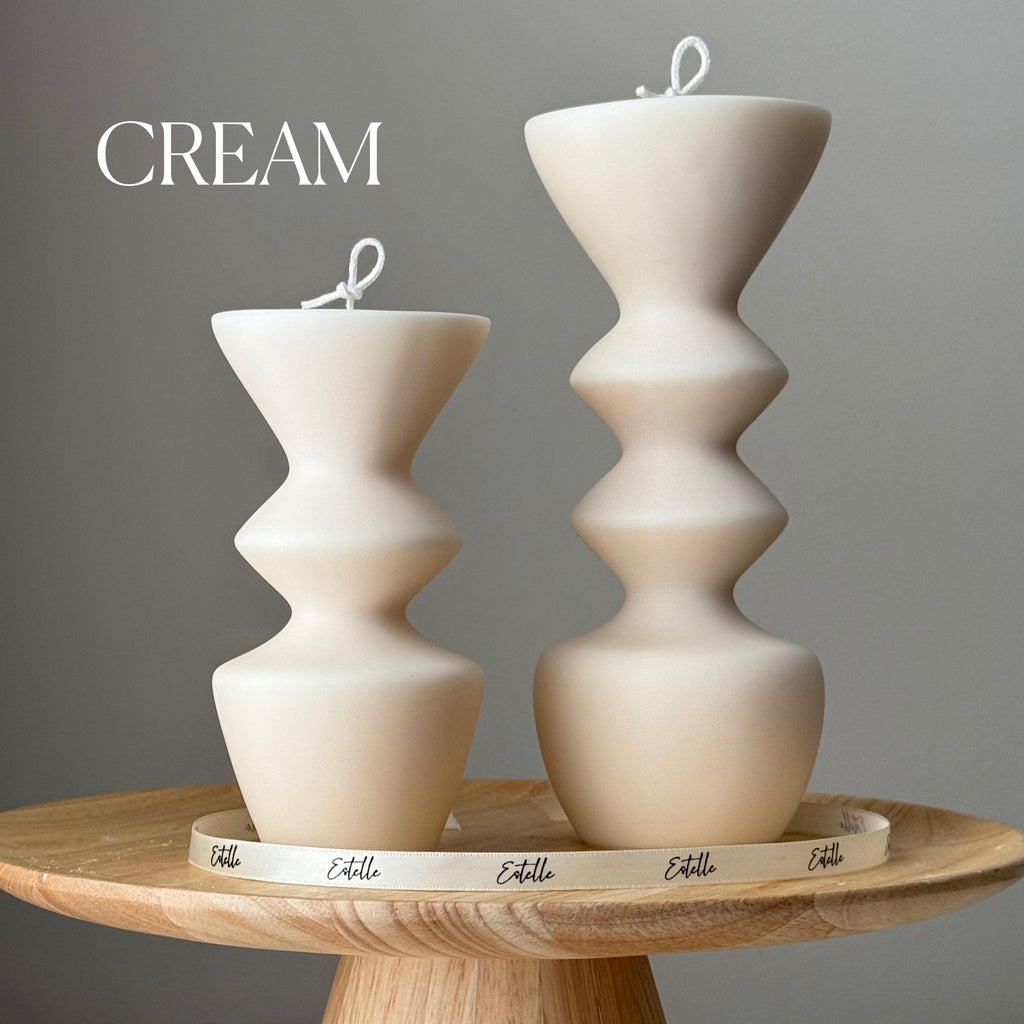 Vase Pillar Soy Candle Duo — Duo de Bougies Pilier de Soja Vase