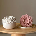 Camelia Flower Jar Soy Candle — Bougie de Soja Pot Camélia