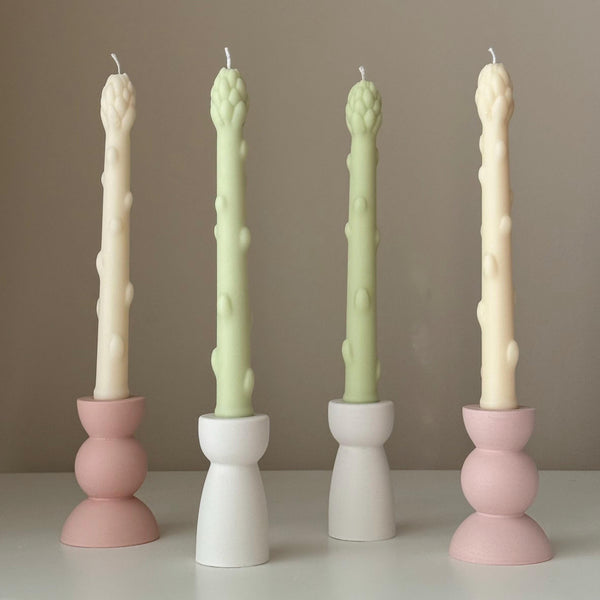 Asparagus Taper Candle — Bougie Conique Asperge