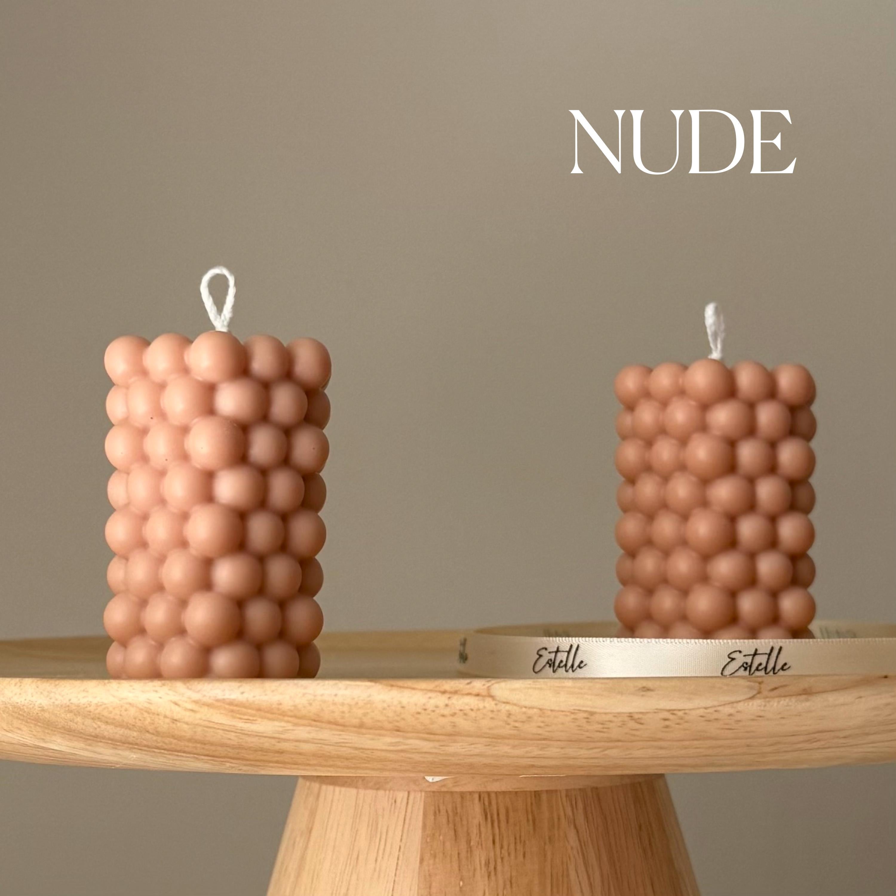 Bubble Soy Pillar Candle — Bougie Pilier de Soja Bulles
