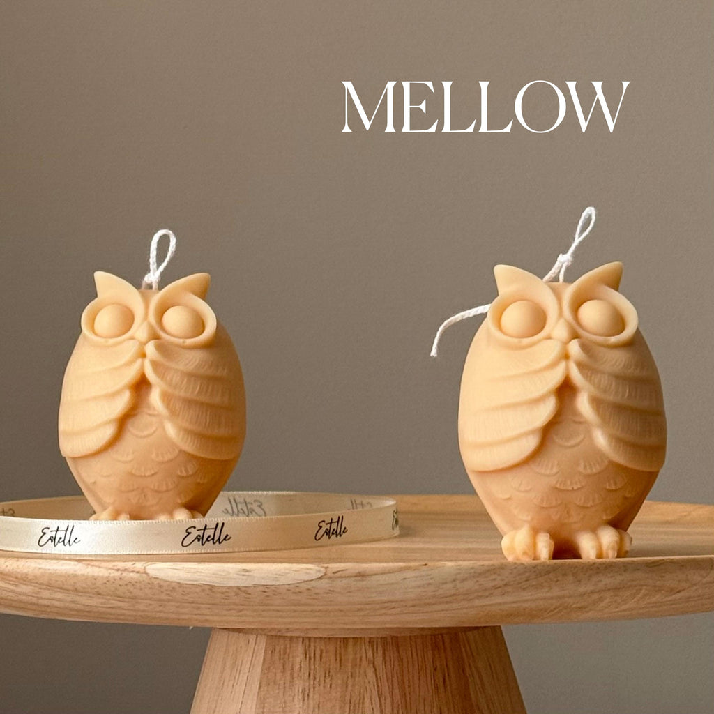 New Home Owl Soy Candle — Bougie de Soja Hibou Pendaison de Crémaillère