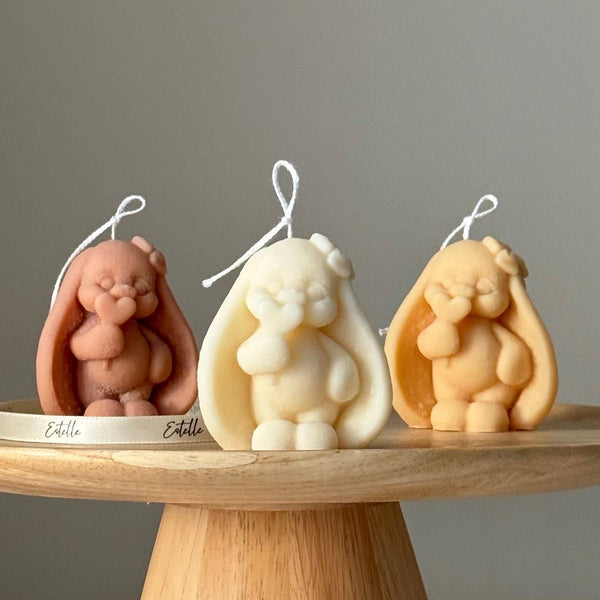 Tiny Bunny Easter Soy Candle — Bougie de Soja Lapin de Pâques