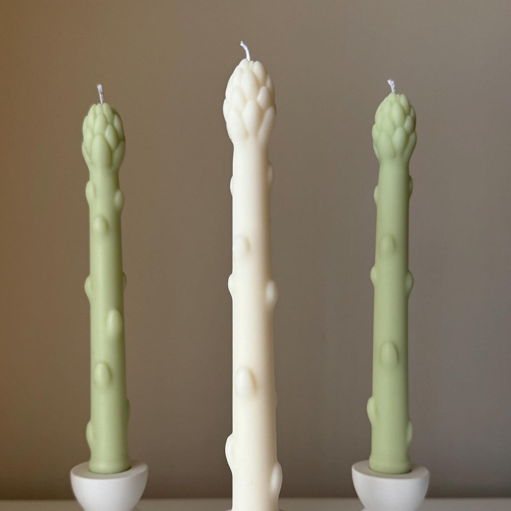 Asparagus Taper Candle — Bougie Conique Asperge