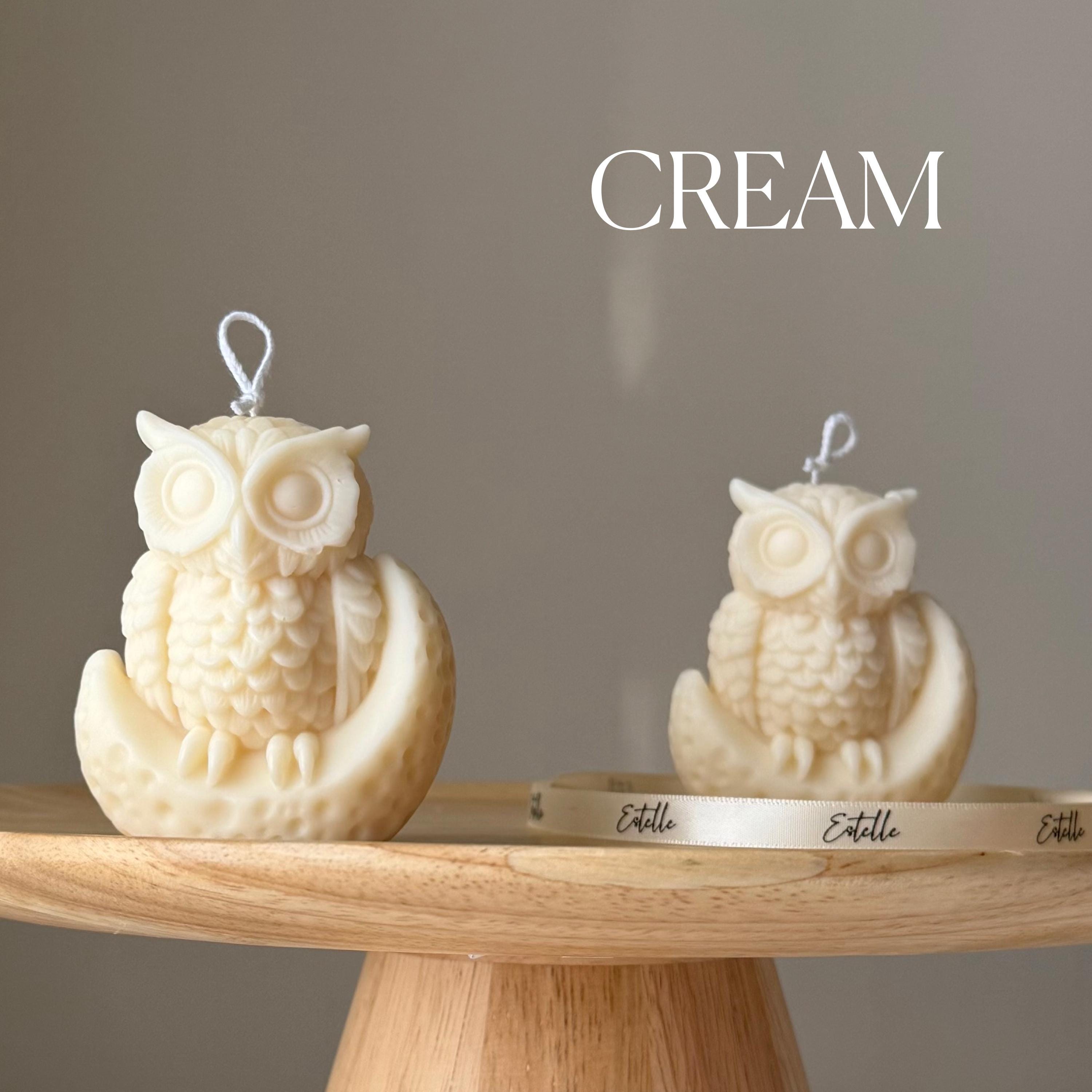 Moon Owl Soy Candle — Bougie de Soja Hibou Lune
