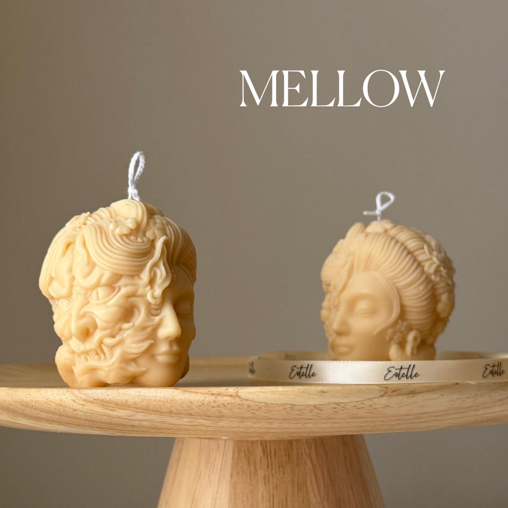 Sculptural Lady Head Candle — Bougie Sculpturale Tête de Femme