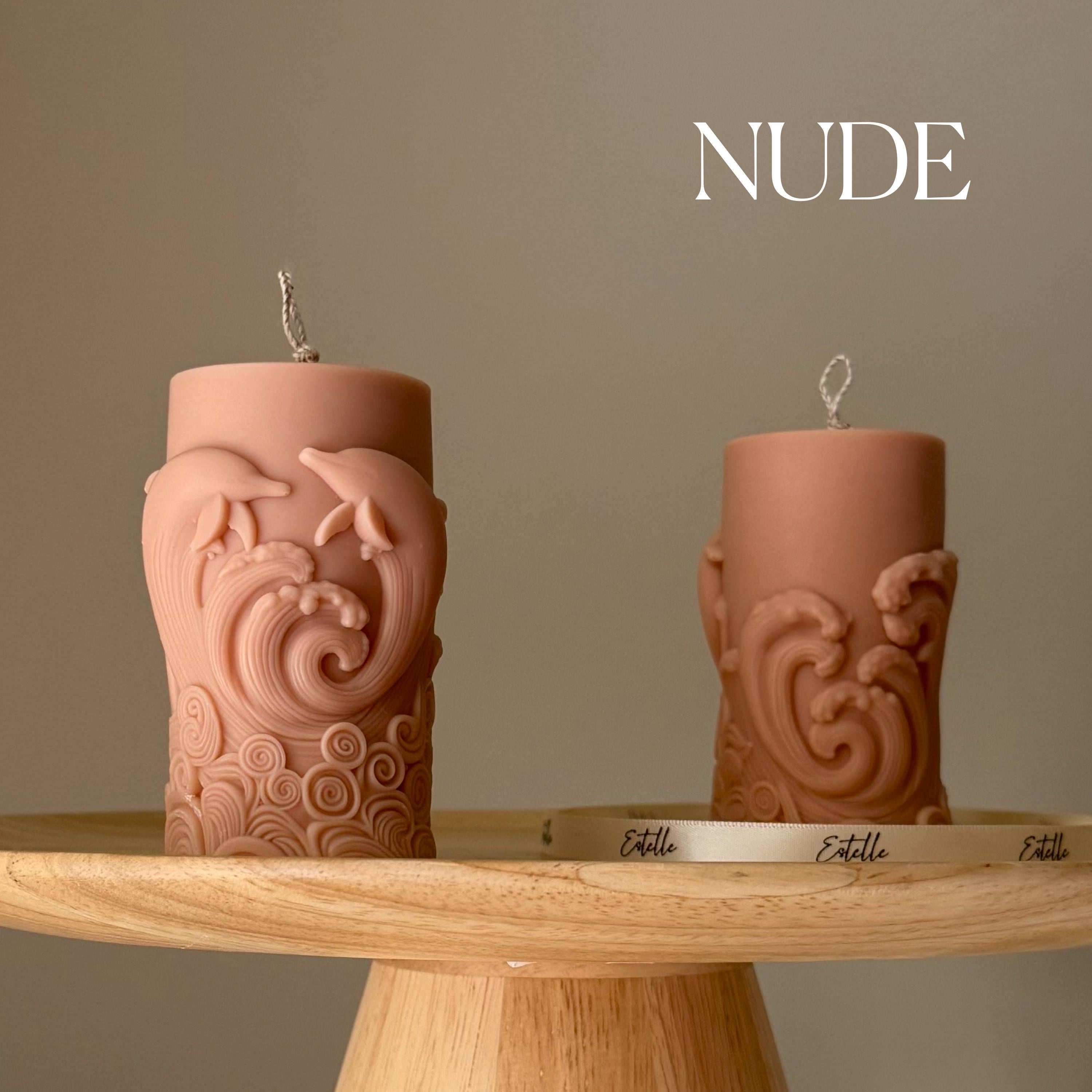 Dolphin Pillar Candle — Bougie Pilier Dauphin