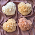 Flower Heart Soy Candle — Bougie de Soja Cœur Fleuri