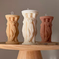Caryatid Greek Column Soy Candle — Bougie de Soja Colonne Cariatide Grecque