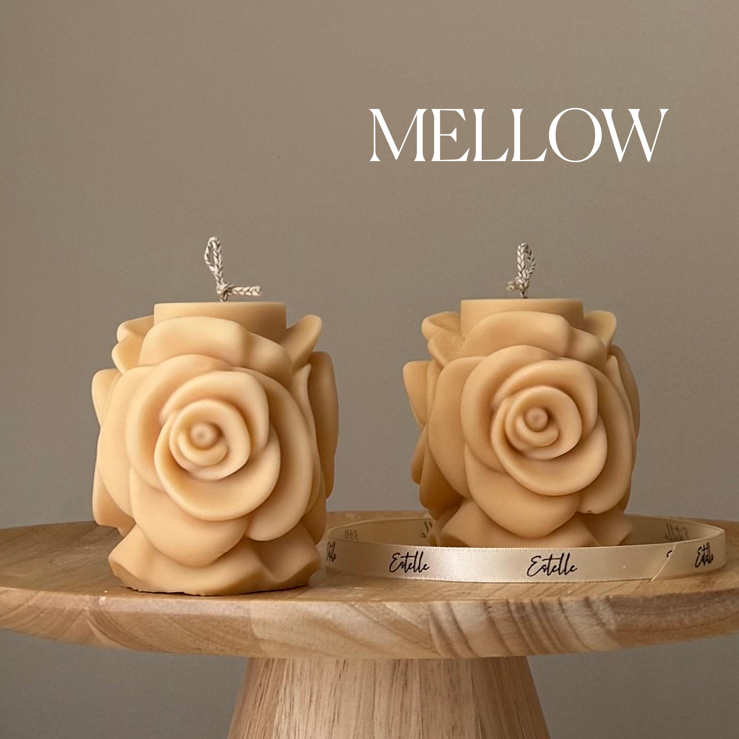 Rose Flower Soy Candle — Bougie de Soja Fleur de Rose