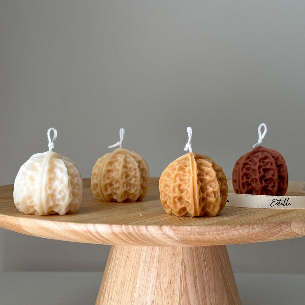 Walnut Shaped Soy Candle — Bougie de Soja Forme de Noix