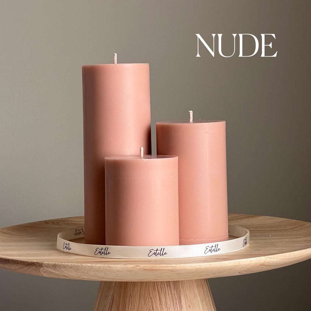 Soy Blend Pillar Candle Set — Ensemble de Bougies Pilier en Mélange de Soja