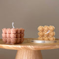 Rose Cube Soy Candle — Bougie de Soja Cube de Rose