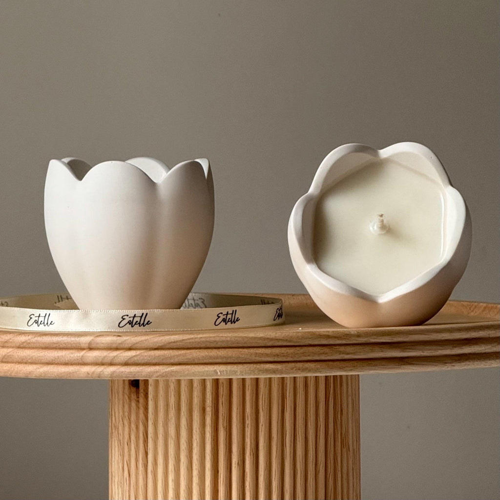 Flower Jar Soy Candle — Bougie de Soja Pot Fleur