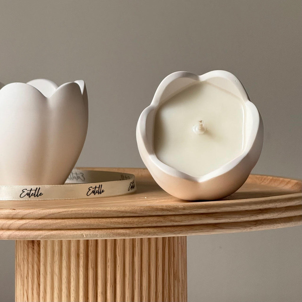 Flower Jar Soy Candle — Bougie de Soja Pot Fleur