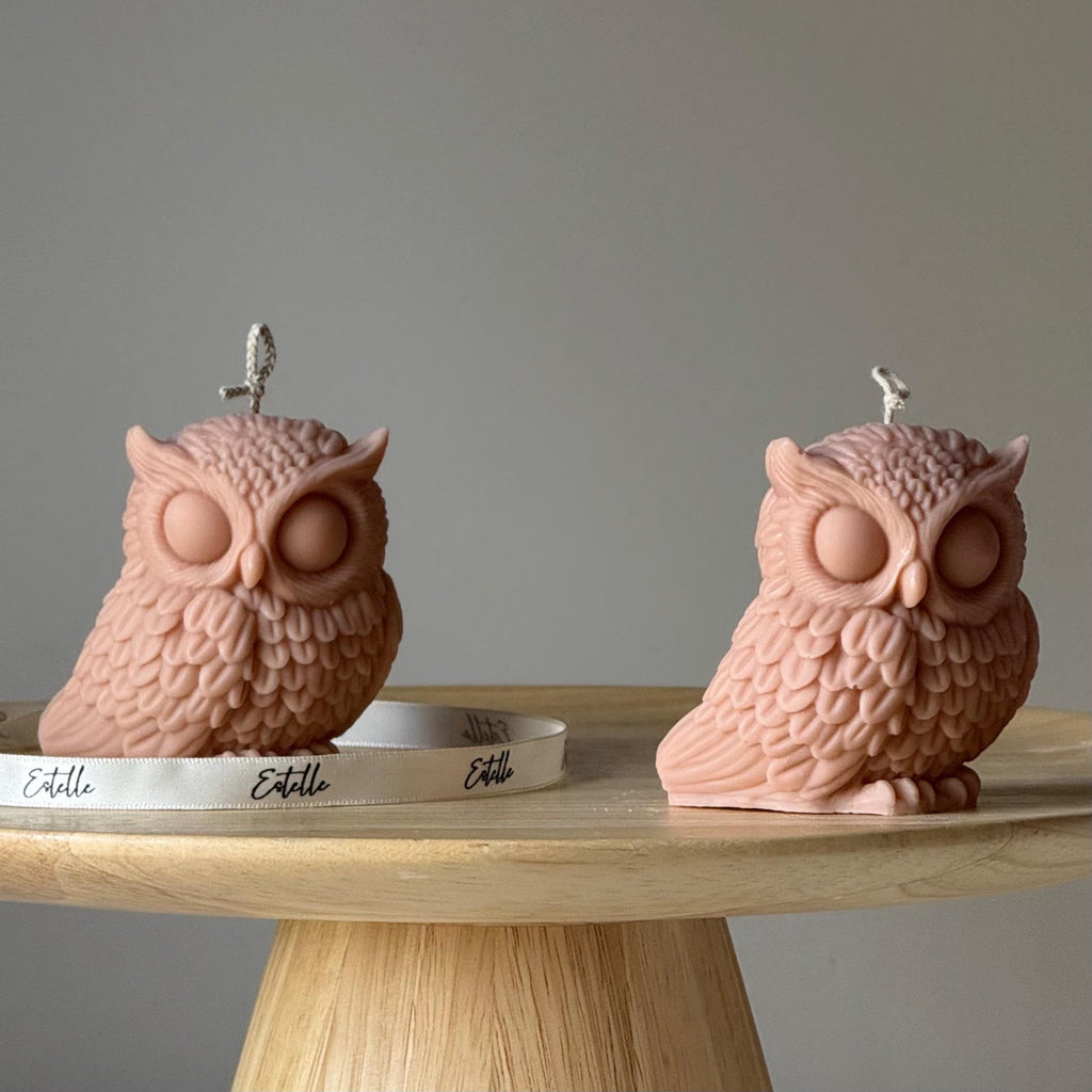 Owl Soy Candle — Bougie de Soja Hibou