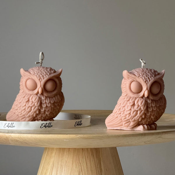 Owl Soy Candle — Bougie de Soja Hibou