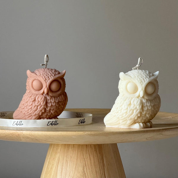 Owl Soy Candle — Bougie de Soja Hibou