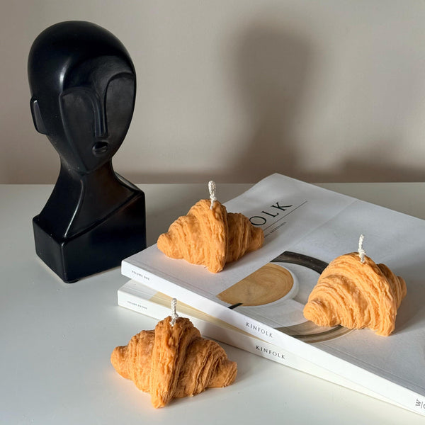 Canadian Croissant Sculptural Soy Candle – Bougie Soja Croissant Sculpturale Fait au Canada