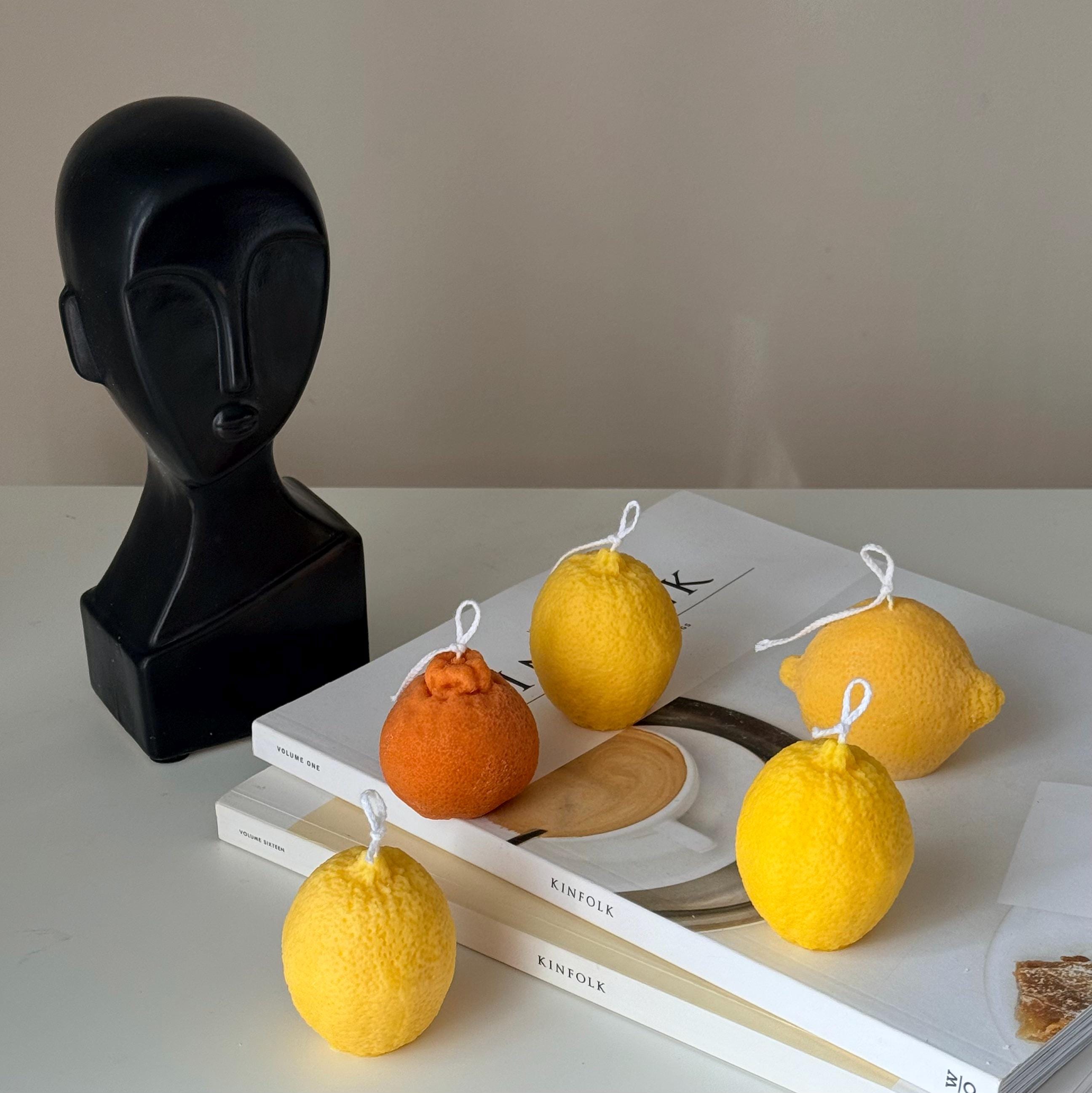 Lemon Shaped Soy Wax Candle — Bougie de Soja en Forme de Citron