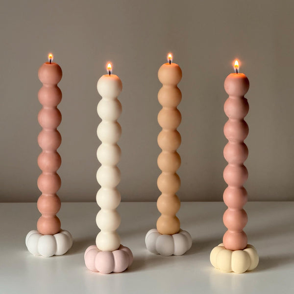 Flower Jesmonite Candlestick Holder — Bougeoir en Jesmonite Fleur