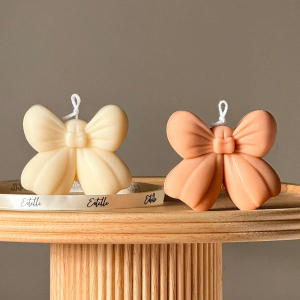 Bow Soy Wax Candle — Bougie de Soja Nœud