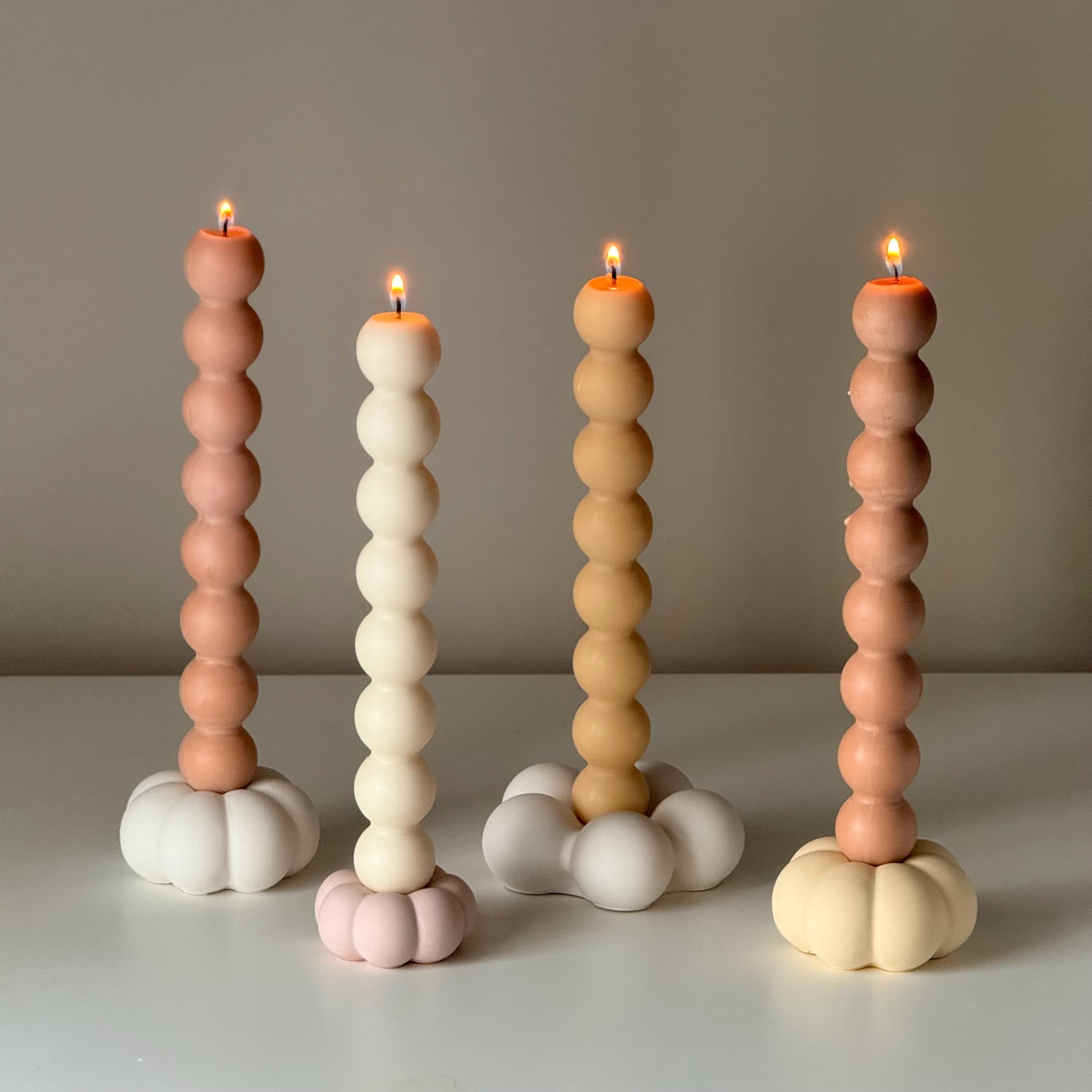Flower Jesmonite Candlestick Holder — Bougeoir en Jesmonite Fleur