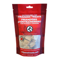 Oh Canada Gifts beef liver training treats in a red resealable pouch, handcrafted in Canada for dogs and cats.
