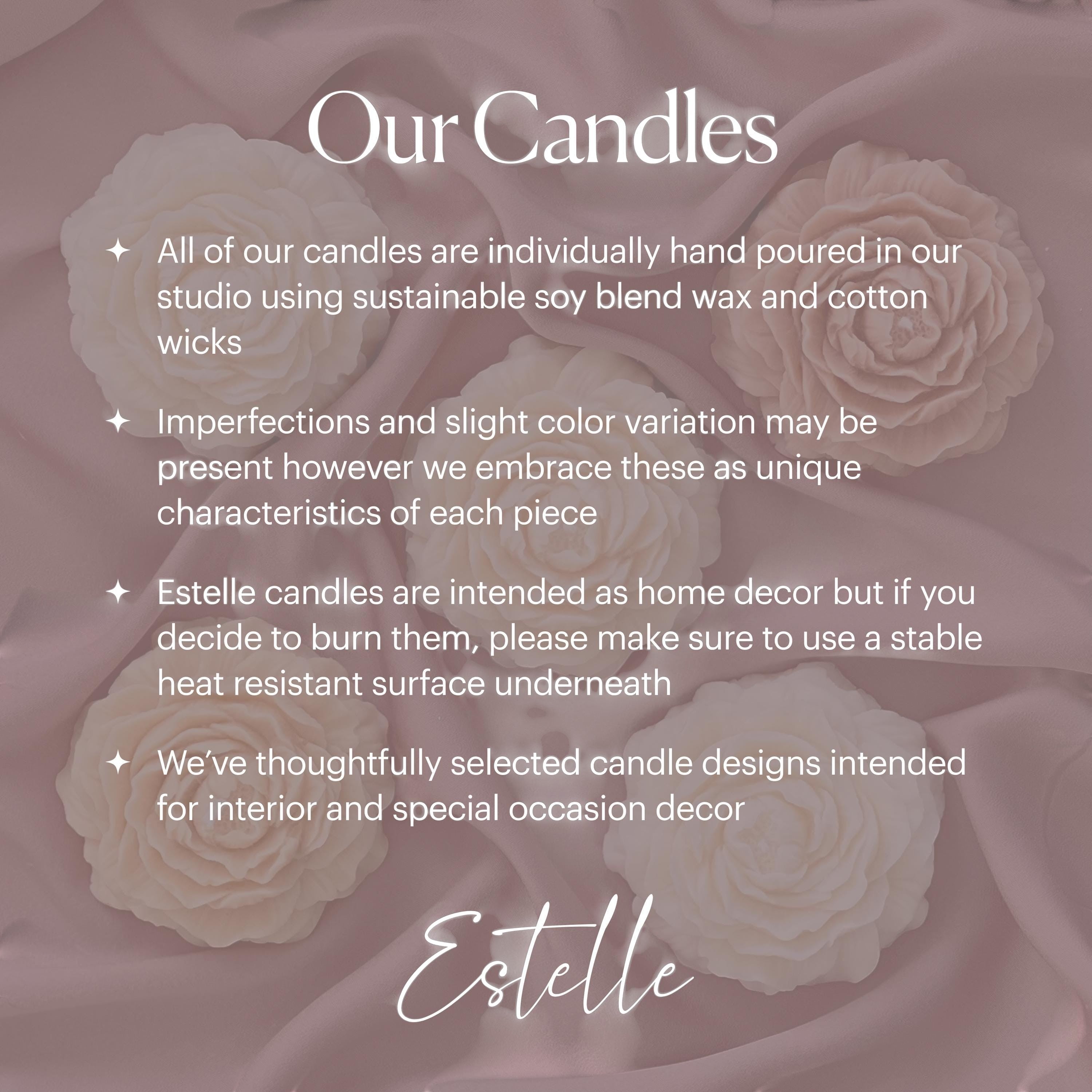 Oh Canada Gifts artisan croissant-shaped soy wax candle with a sculptural design on a soft fabric background