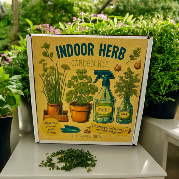 Indoor Herb Garden Starter Kit — Trousse de Démarrage pour Jardin d'Herbes Aromatiques d'Intérieur