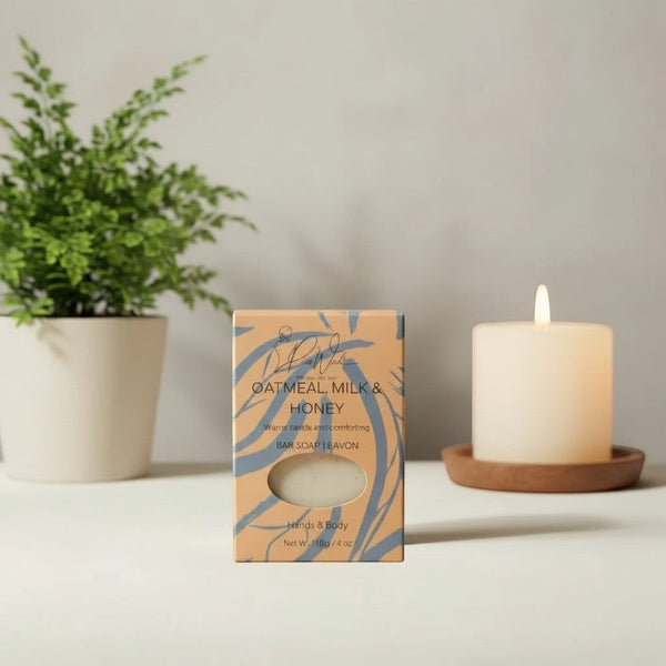 Oatmeal Milk & Honey Soap Bar — Savon à l'Avoine, au Lait et au Miel