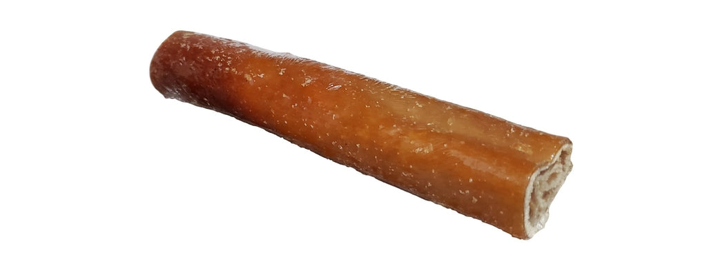 Oh Canada Gifts 4-6 inch natural pork skin roll dog chew, a firm and long-lasting rawhide-free treat.