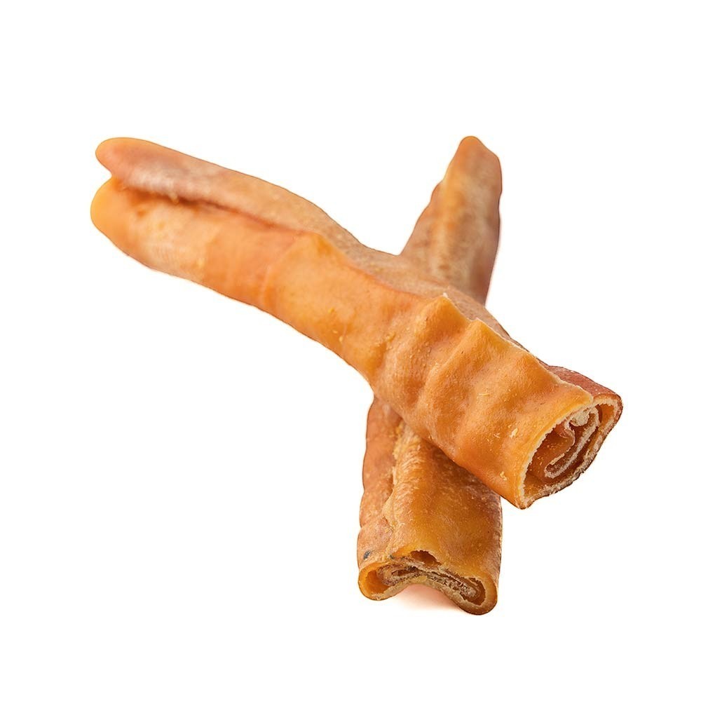 Oh Canada Gifts 10-inch natural oven-baked pork skin roll dog chew treat