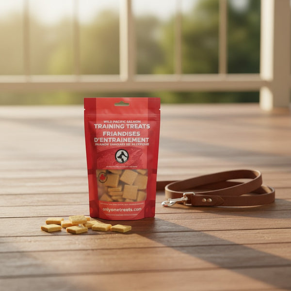 Wild Pacific Salmon Training Treats 170g — Gâteries d'Entraînement au Saumon Sauvage du Pacifique 170g